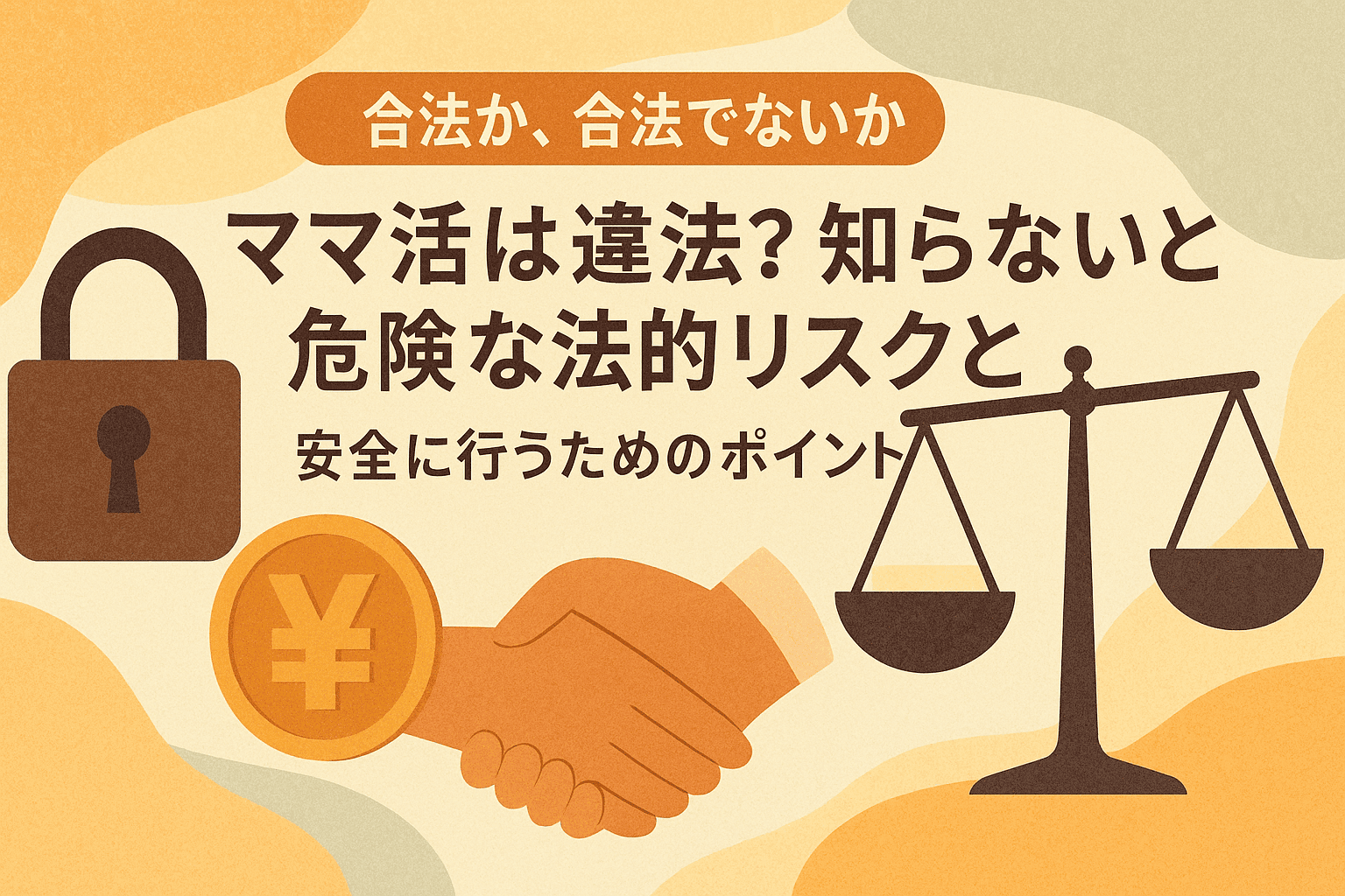 ママ活は違法?知らないと危険な法的リスクと安全に行うためのポイント